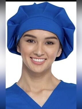 Cherokee workwear Scrub hat in the color Royal Blue multiple available unisex